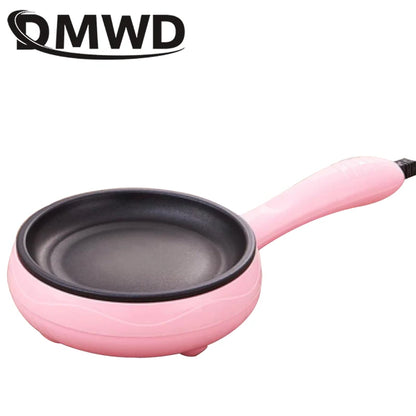 Multifunctional Mini Electric Egg Omelette Cooker Eggs Boiler Food Steamer Breakfast Pancake Fried Steak Non-stick Frying Pan EU