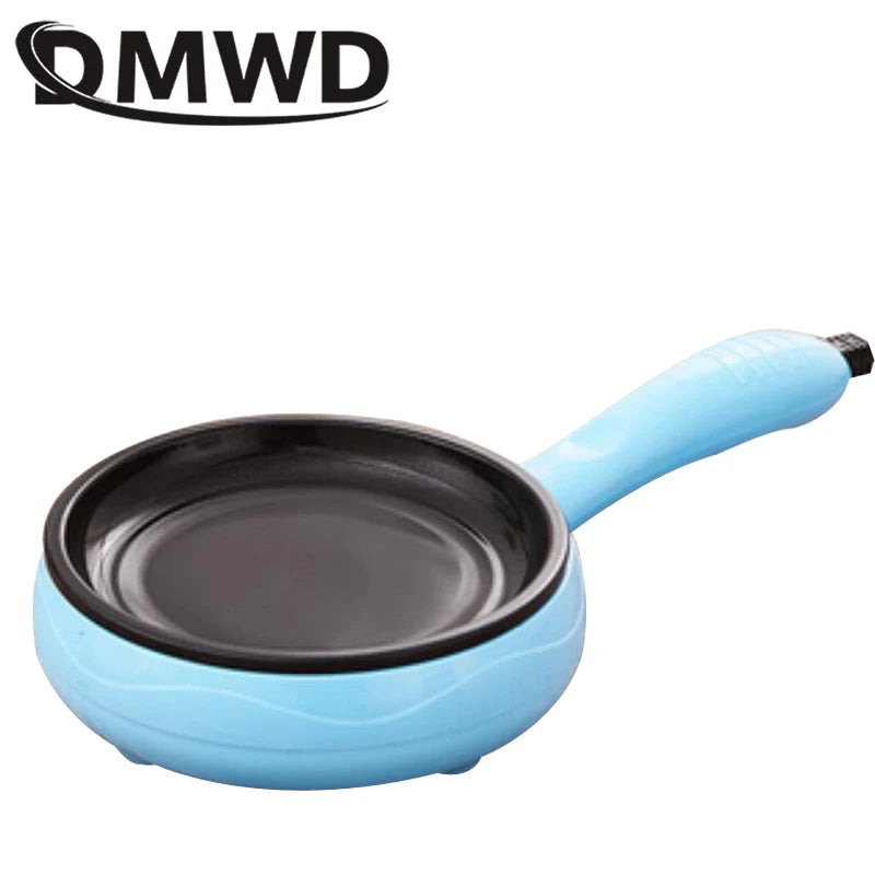 Multifunctional Mini Electric Egg Omelette Cooker Eggs Boiler Food Steamer Breakfast Pancake Fried Steak Non-stick Frying Pan EU