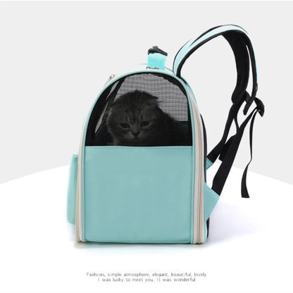 Pet Backpack 1PC Cat and Dog Outdoor Single Shoulder Double Shoulder Handheld Crossbody Breathable Outdoor Car Safety  Supplies