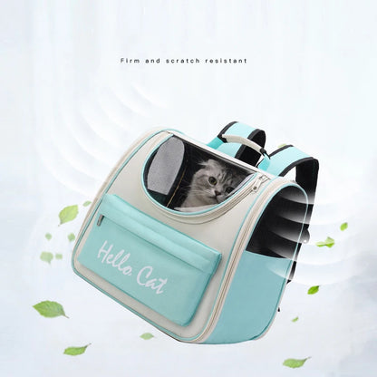 Pet Backpack 1PC Cat and Dog Outdoor Single Shoulder Double Shoulder Handheld Crossbody Breathable Outdoor Car Safety  Supplies