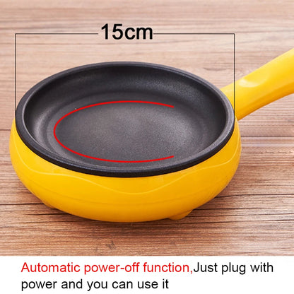 Multifunctional Mini Electric Egg Omelette Cooker Eggs Boiler Food Steamer Breakfast Pancake Fried Steak Non-stick Frying Pan EU