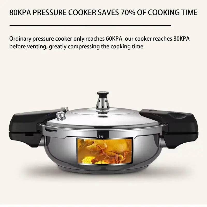 Small Pressure Cooker 2 Liter Induction Stoves Home Cooker Stainless Steel Pressure Oyster Fish Pot Fast Cooking Pressure Canner