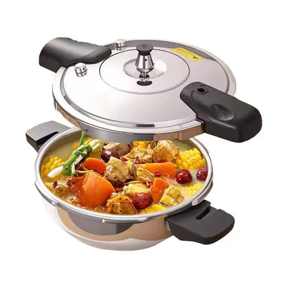 Small Pressure Cooker 2 Liter Induction Stoves Home Cooker Stainless Steel Pressure Oyster Fish Pot Fast Cooking Pressure Canner