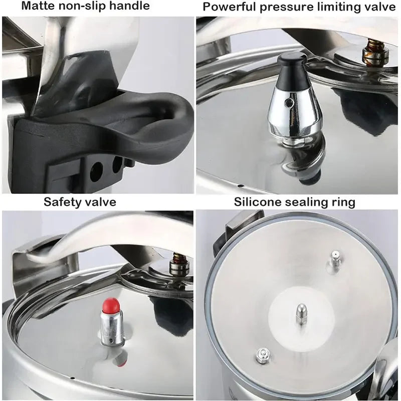 5L/7L Aluminum Safe Explosion Proof Pressure Cooker for Gas Cooker Super safety lock Pressure Cookers Cooking Pots