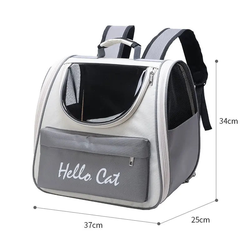 Pet Backpack 1PC Cat and Dog Outdoor Single Shoulder Double Shoulder Handheld Crossbody Breathable Outdoor Car Safety  Supplies