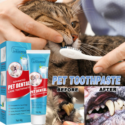 Pet toothpaste, dog bad breath, tartar cleaning, cat oral care, can be eaten fresh toothpaste