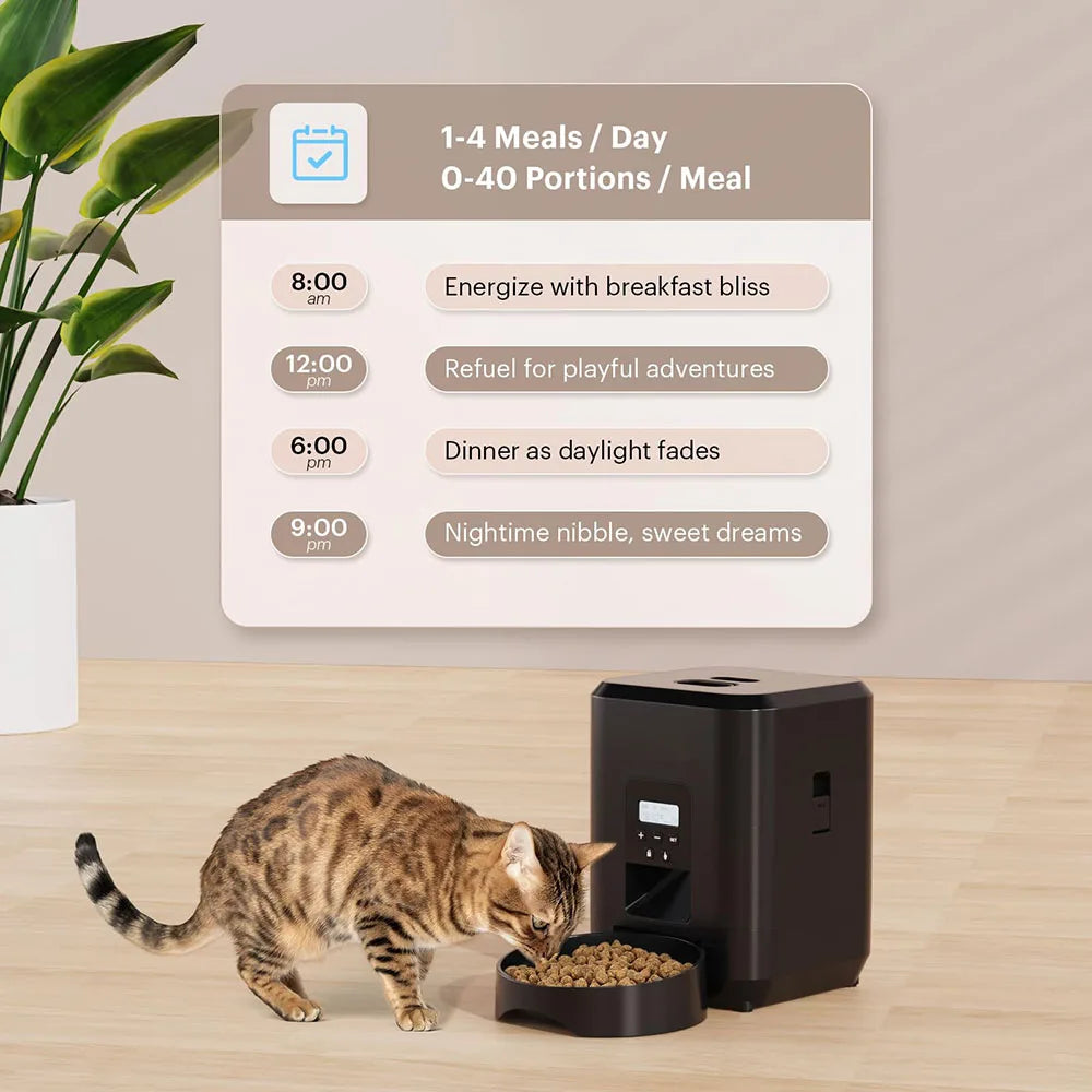 Smart Pet Feeder – Automatic Timed Food Dispenser for Cats & Dogs