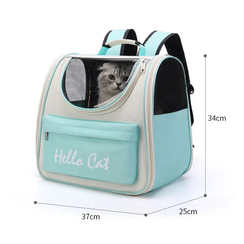 Pet Backpack 1PC Cat and Dog Outdoor Single Shoulder Double Shoulder Handheld Crossbody Breathable Outdoor Car Safety  Supplies